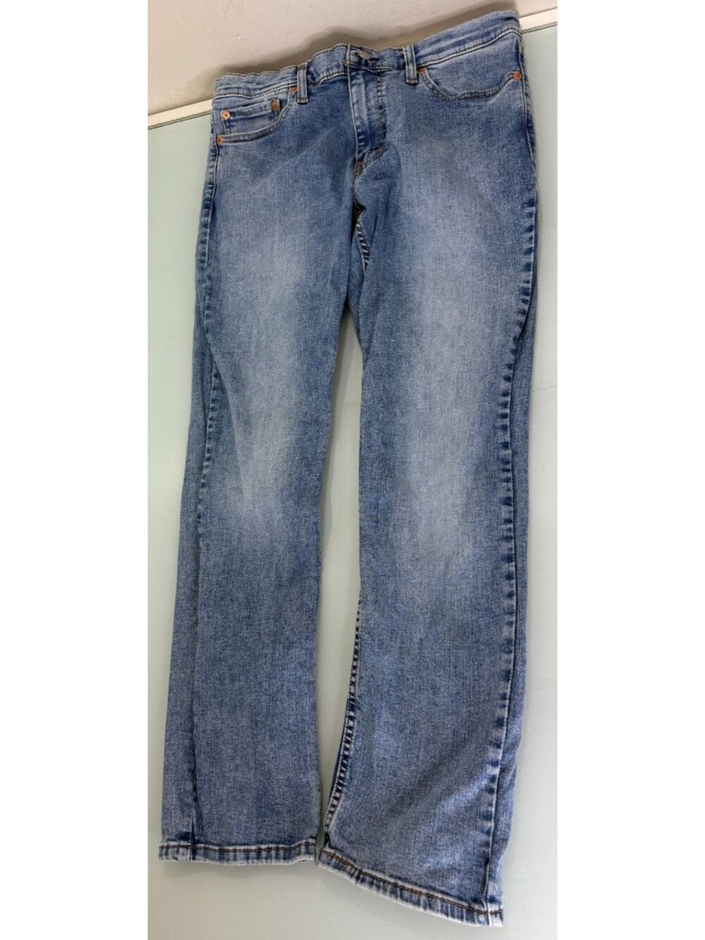 Levis 511 Jeans Mens 33X30 Slim Fit Straight Stretch Light Wash Y2K Skater